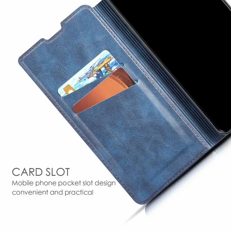 Luxury Retro Thin Leather Case For Xiaomi Redmi Note 7 Holster Wallet Magnetic Business Card Book Cover 7Pro | Мобильные телефоны и