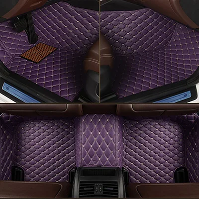 HLFNTF пользовательские автомобильные коврики для Dodge Durango R/T Challenger journey 3d Тюнинг автомобилей Нескользящие сверхмощные автомобильные аксессуары - Название цвета: purple 2