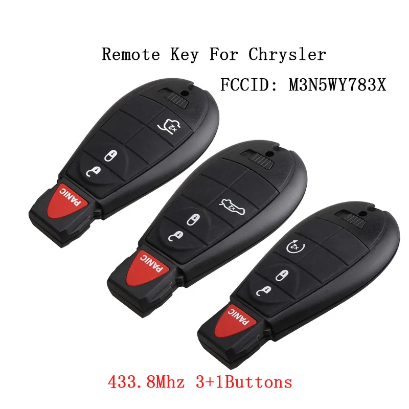 2 шт. * 4 кнопки Замена ключа автомобиля брелок кармашек для Chrysler Jeep Grand Cherokee 2008 2009