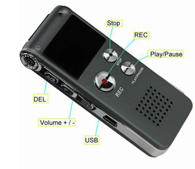 HIPERDEAL 8 Гб цифровой Аудио Диктофон оригинальный MP3 плеер встроенный