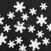 500pcs snowflakes white painted wood snowflake ornaments size 20mm 33mm flat back scrapbooking crafts embellishments diy