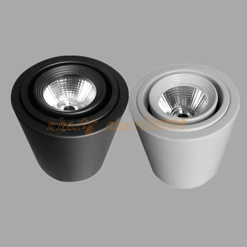 10 шт./лот 12 Вт квадратный/круглый светодиодный потолочный светильник COB Холодный