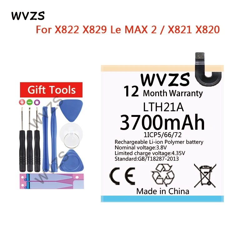 Wvzs 3700 мАч литий-полимерный аккумулятор LTH21A для Letv leEco Le Max 2X820 Max2 5 7 дюймов X821 LeMax2 X822