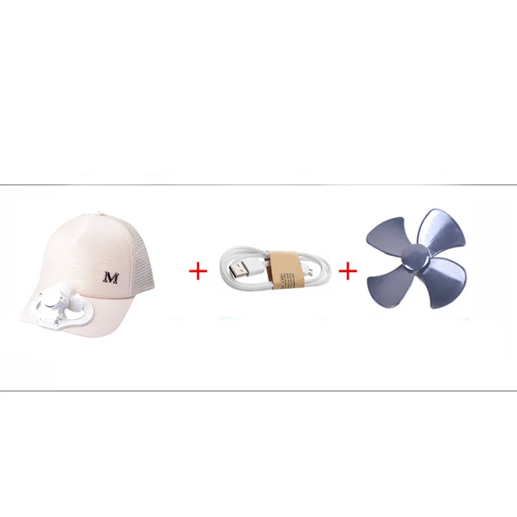 Бейсболка с USB зарядкой для мужчин и женщин воздухопроницаемая Кепка от солнца