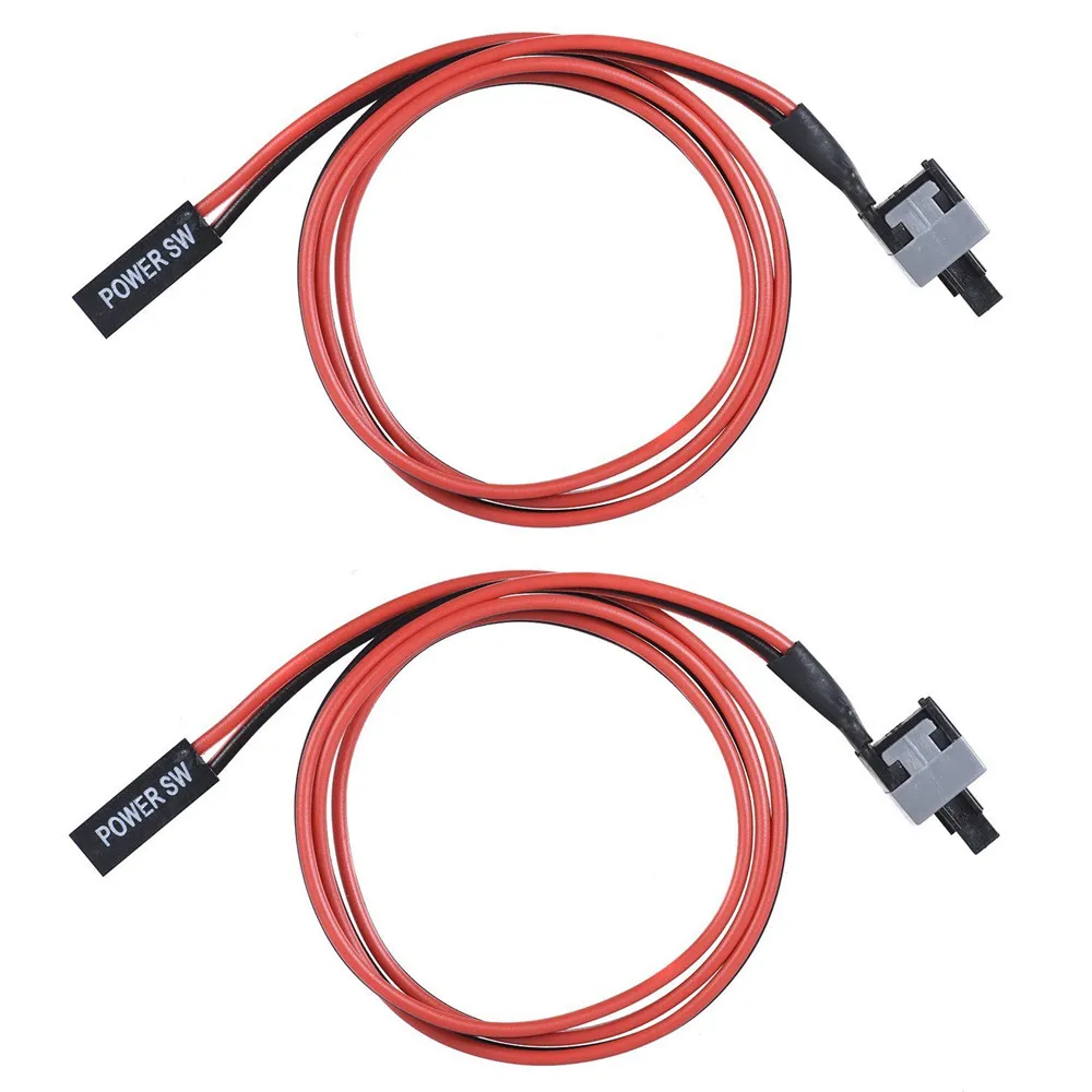 Zeadow 2 шт./упаковка 2-Pin SW PC чехол внутренний кабель питания вкл/выкл кнопка ATX