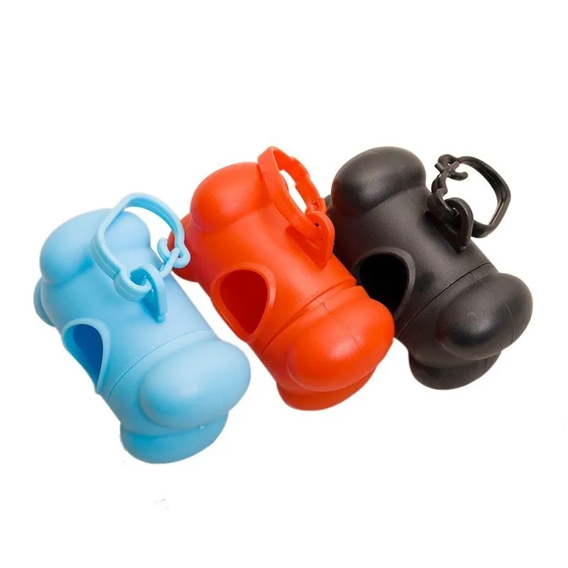 random color holder 1 предмет практичная для домашней собаки мешок для экскрементов диспенсер отходов держатель мусора дозаторы+ гигиенический пакет для уборки за животными комплект животные Собаки мусора моющие средства 35 - Цвет: random color holder