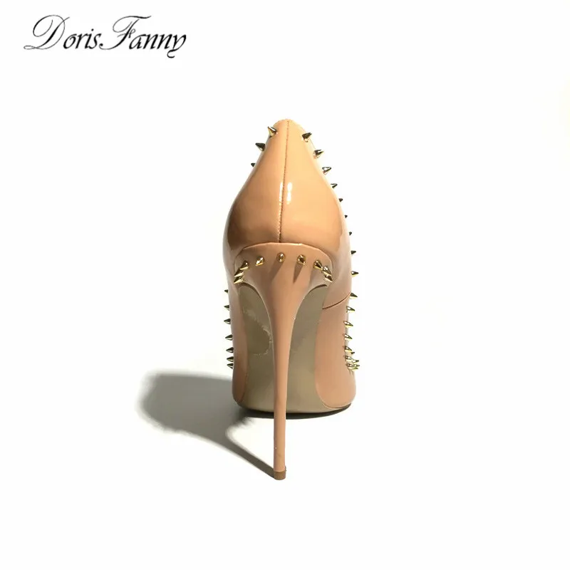 Бесплатная доставка женские туфли DorisFanny из лакированной кожи сексуальные