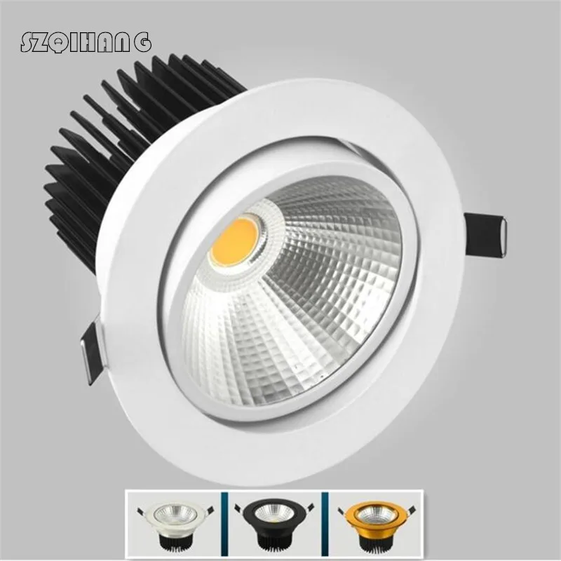 

Brightness Dimmable Led Downlight COB 7W 10W 15W 20W Led Ceiling lamp AC110/220V Recessed Led Down light