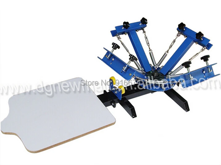 Бесплатная доставка профессиональная машина для шелкотрафаретной печати 4 цвета