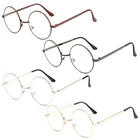 Винтажные мужские и женские ретро круглые очки оправа очки прозрачные линзы горячая распродажа