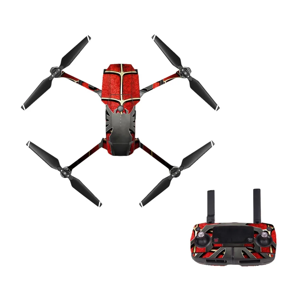 [M0186] Человек-паук для DJI Mavic Pro наклейка кожи стикер Корпус дрона+ пульт дистанционного управления+ 3 батареи Защитная пленка крышка