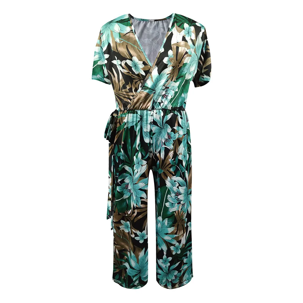 Женские облегающие комбинезоны размера плюс с v образным вырезом элегантные