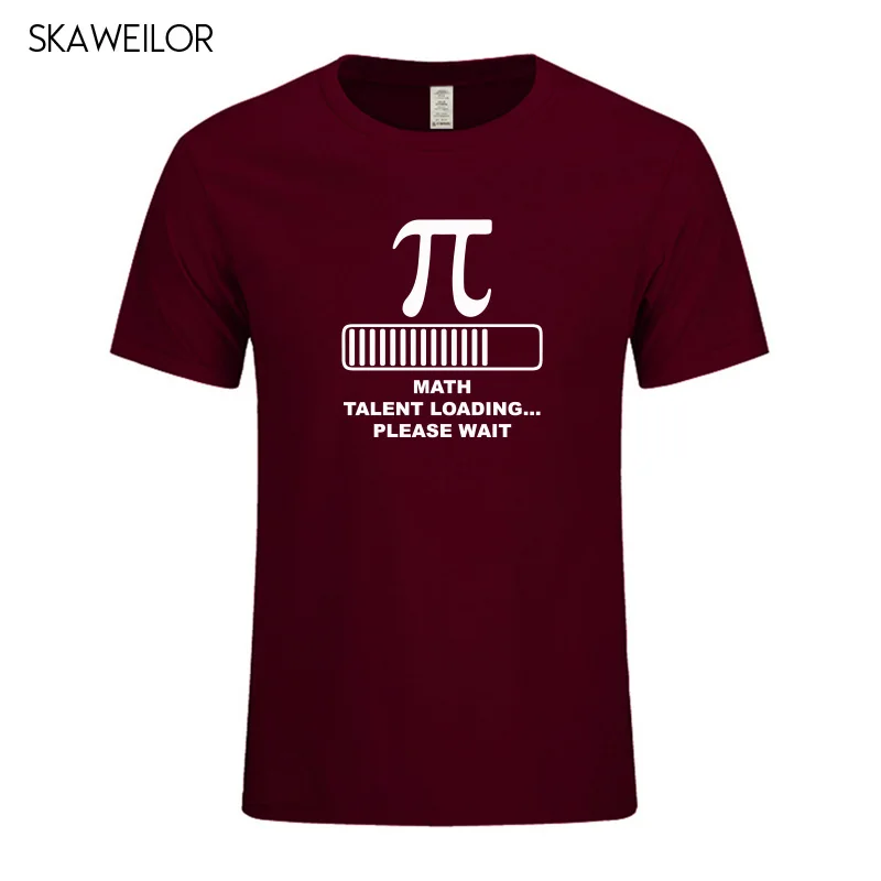 Math Talent Loading Funny Creative Pi Футболка мужская летняя хлопковая футболка с коротким