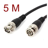 10pcs 5m15feet cctv video camera dvr male to male bnc connector coaxial cable