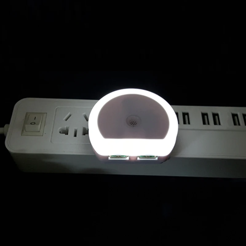 Светодиодный ночсветильник с зарядным устройством и двумя USB портами сенсорное