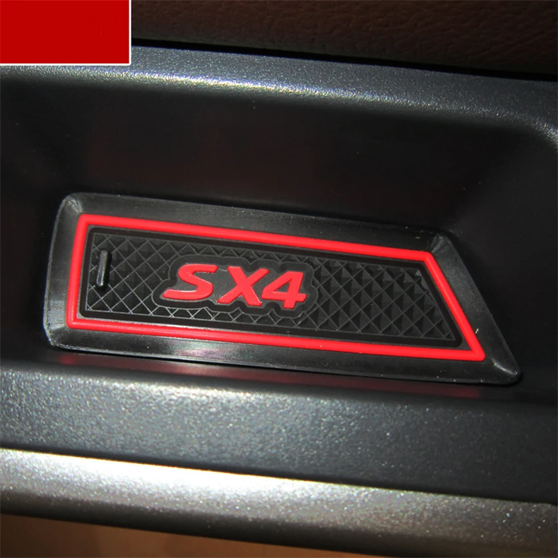 Автомобильные нескользящие накладки для Suzuki SX4 2011 на внутреннюю чашку дверные