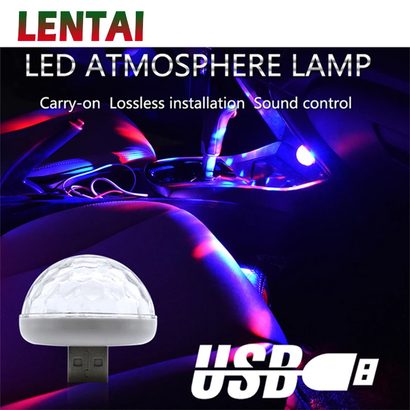 LENTAI 1 шт. Автомобильный светодиодный USB атмосферный свет яркая лампа для Toyota c-hr Kia