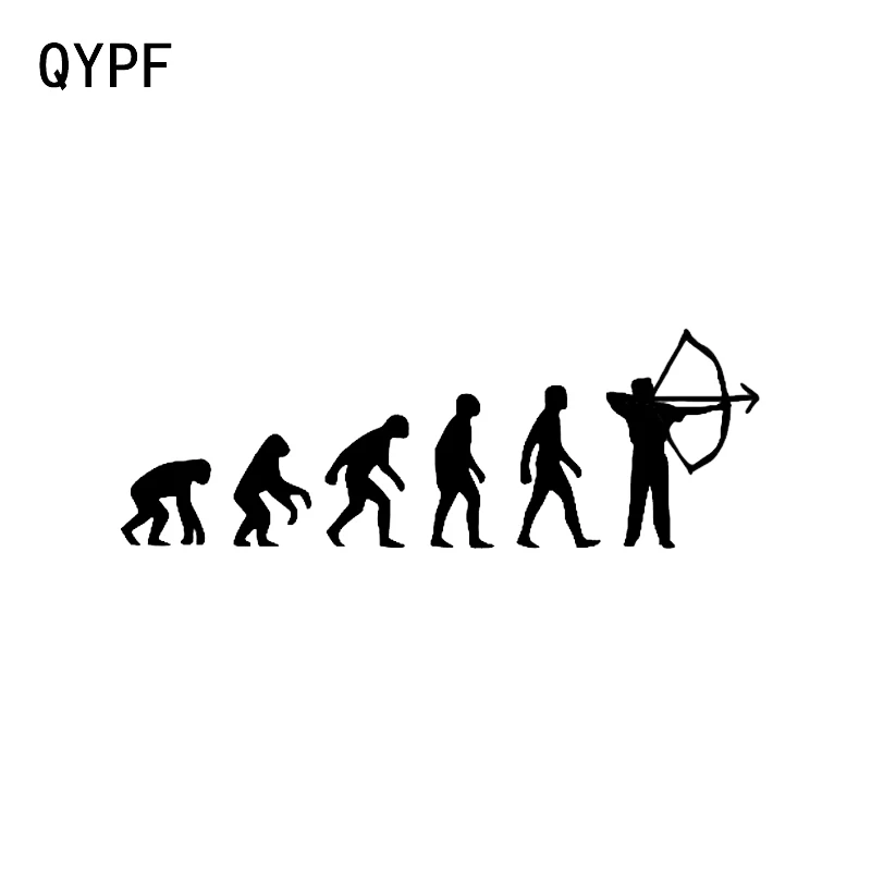 QYPF 15*5,2 см интересный арбалет, стрельба из лука Спорт Фитнес-Декор виниловая Автомобильная наклейка для моделирования C16-1613