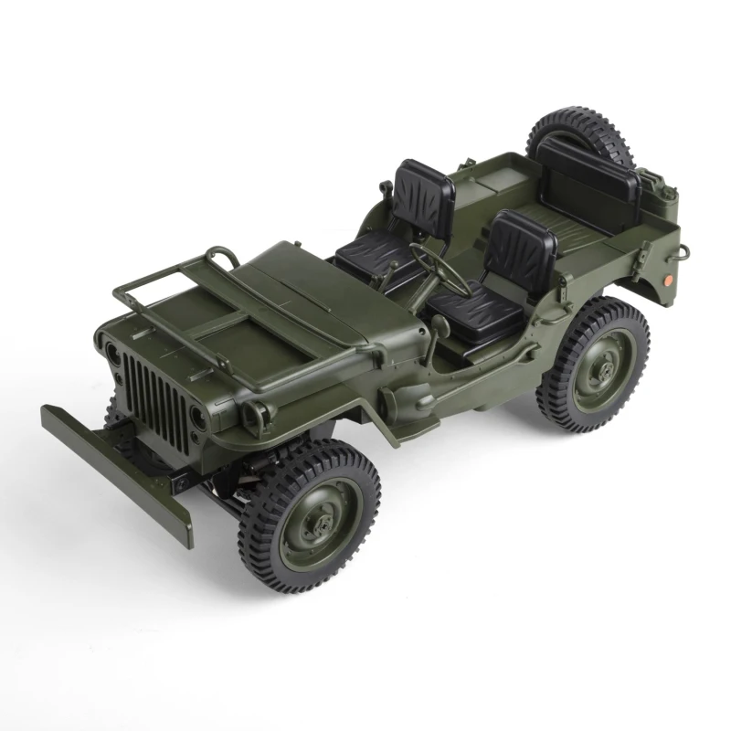Военная Модель, электрические игрушки, 1:10, Масштаб 2,4 г, 4WD, Вторая мировая война, армия США, RC, Willys, Джип, Игрушечная модель грузовика, для подарка, детская коллекция