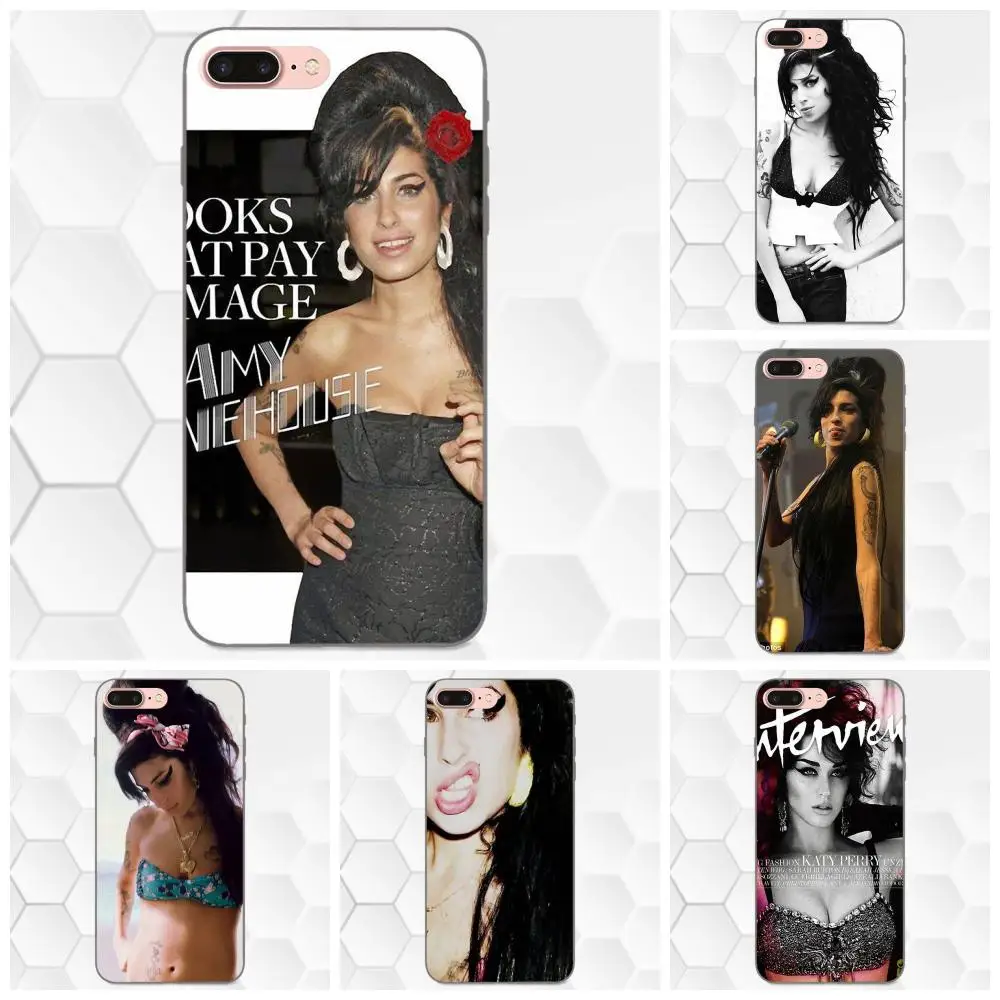 Мягкий чехол из ТПУ для мобильного телефона Amy Winehouse подпись Samsung Galaxy A3 A5 A6 A6s A7 A8 A9