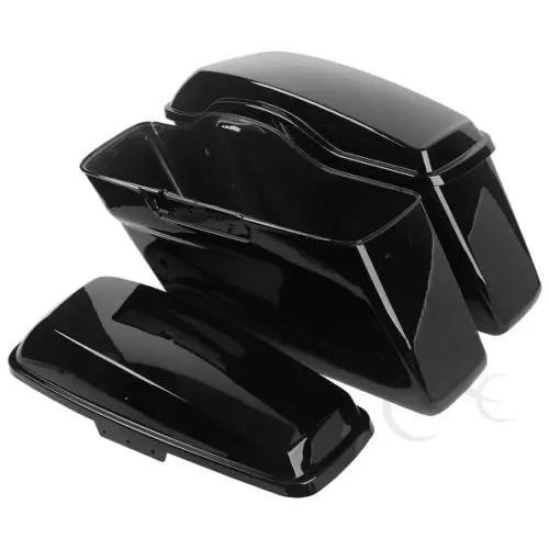 Глянцевая Жесткая Сумка для седла сумки Harley Davidson Touring моделей 2014-2018 Road King Street Glide