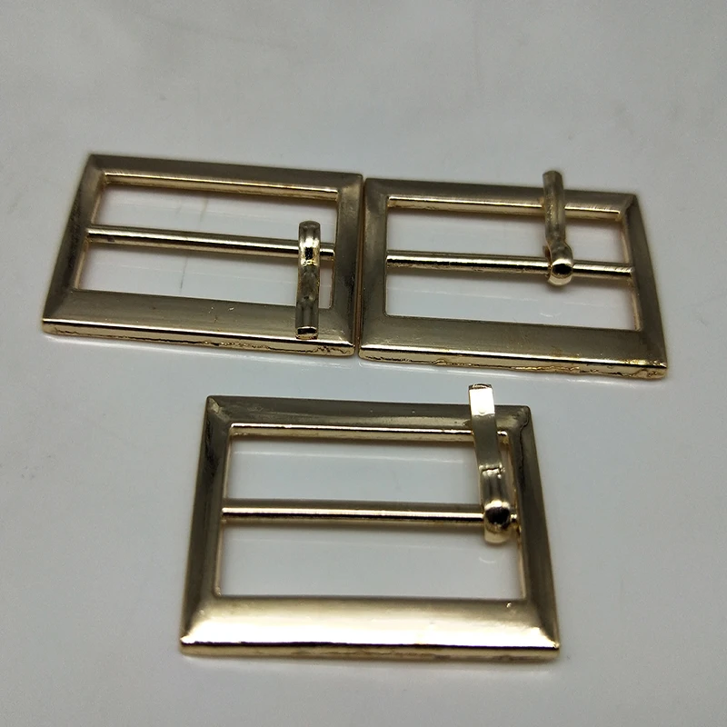 

Metal Square belt buckles for shoes bag garment decoration silver black gold Belt Buckles decoration DIY Accessory Sewing 25mm