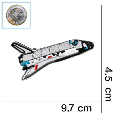 Космический Apollo Mission Patch эмблемы VOYAGER BACK SPACE коллаж астронавт космический костюм программа сувенирная нашивка значок - Цвет: ZD28-19