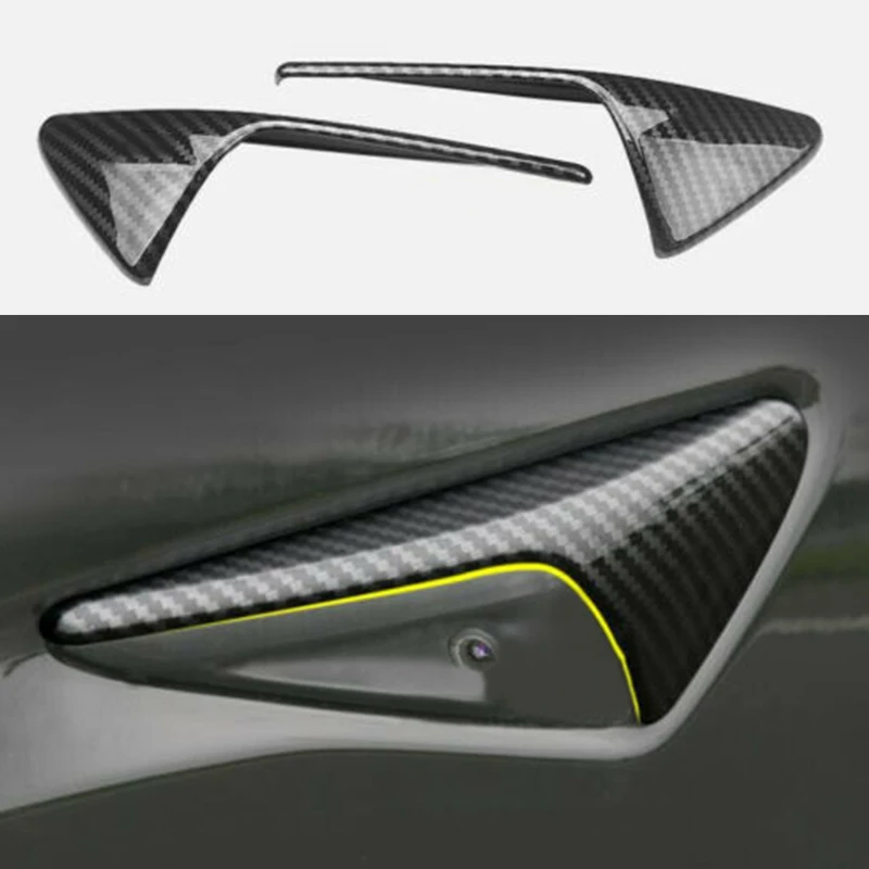 1 пара ABS углеродного волокна вентиляционное отверстие вытяжка впускное крыло