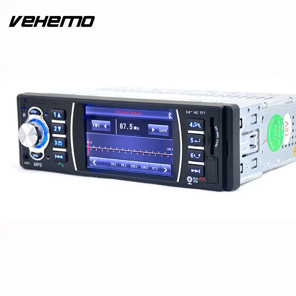 Vehemo3.6 дюйма HD TFT большой Экран FM/USB/AUX Видео плеер аудио автомобиля MP5 FM Радио