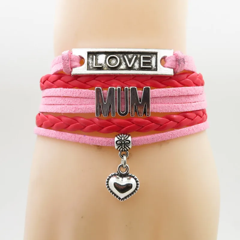 Браслеты и обручи Love mum Подвеска для браслета в форме сердца kids мужчин