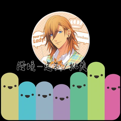 5 1 шт. 58 мм игра Uta No Prince-Sama брошь на рюкзак Kurusu Syo Tokiya/hayato значки на булавке подарок - Окраска металла: 5