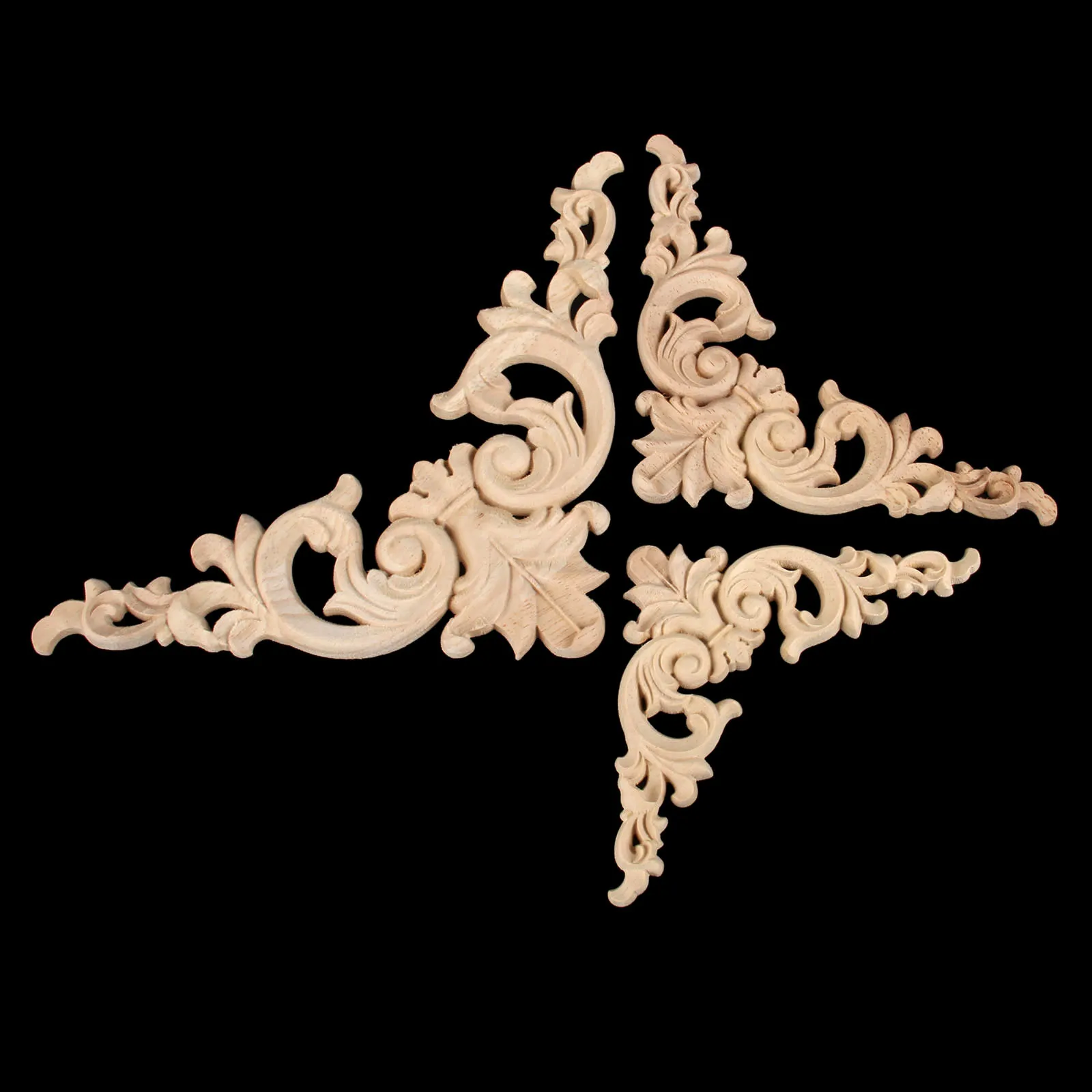 1 шт. наклейка с резьбой по дереву Угловые аппликация рама украшение для двери