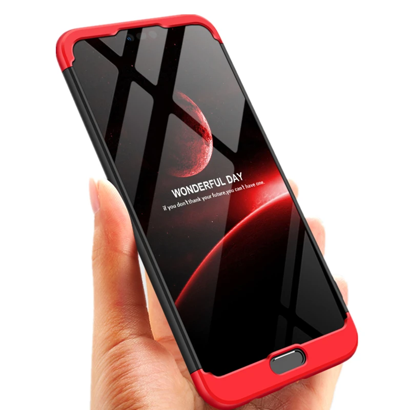 Bakeey Phone case for Huawei Honor 10 and 3 in 1 360 Degree Full Protective Case+Tempered Glass Screen Protector |