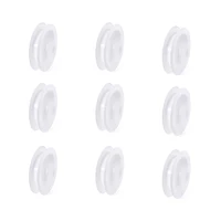 50pcs 6769x14mm white plastic empty spools thread bobbins for wire cord ends sewing string tools sets hole 10 5mm