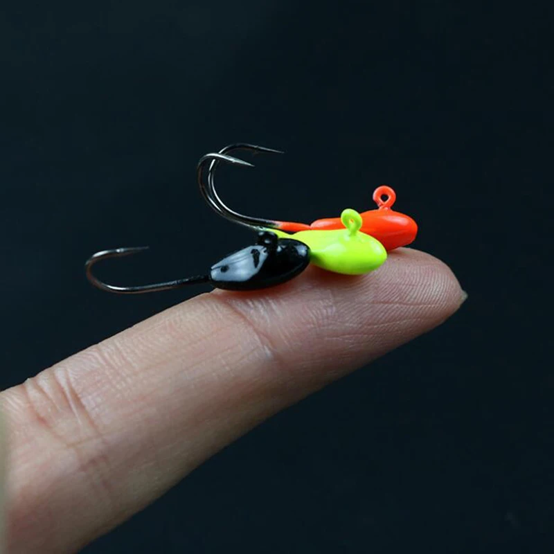 5pcs Jig Head Fishing Hooks 0.5g 0.7g 1.1g Mini Lead Ice Bass Carp Soft Lure Winter Accessories | Спорт и развлечения