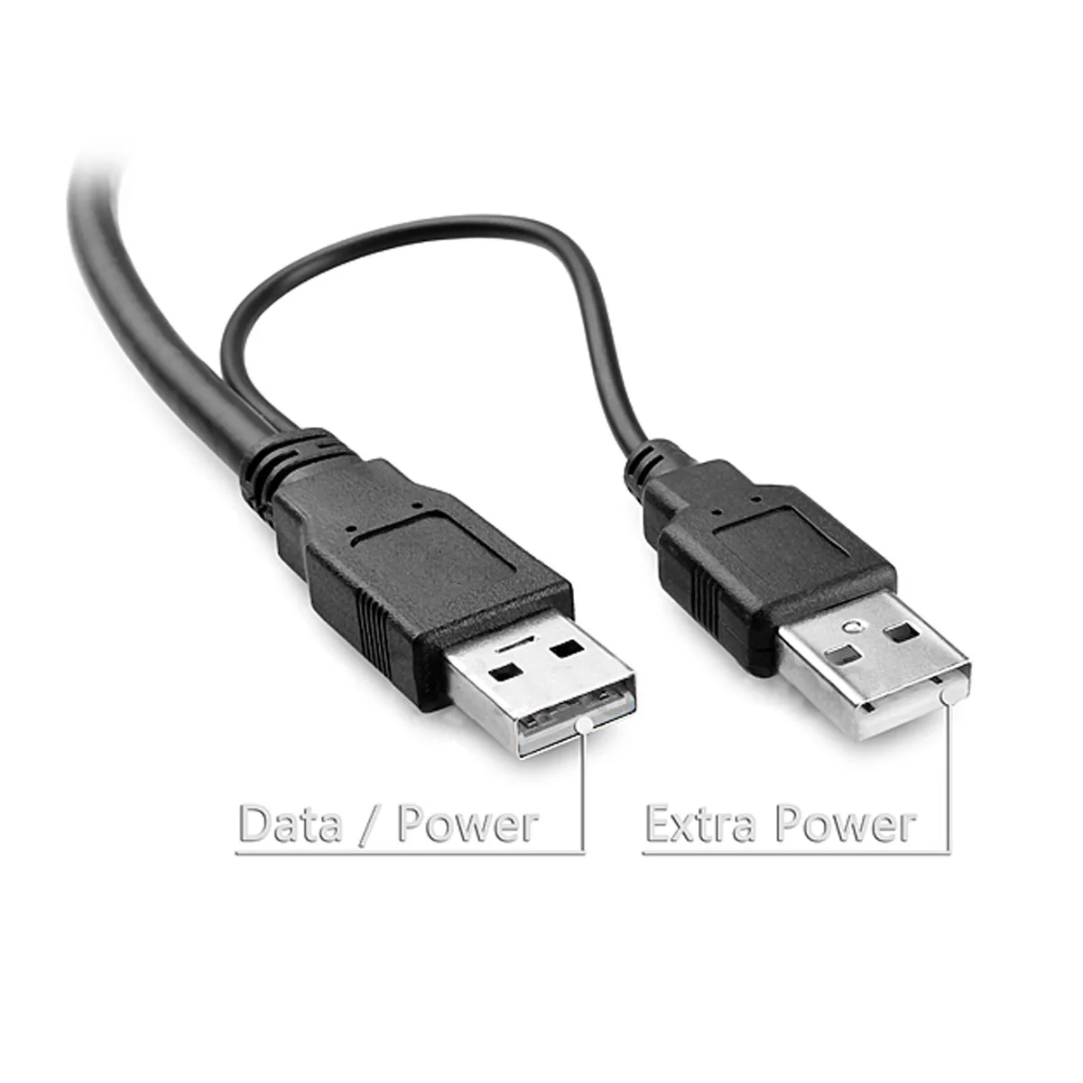 Мини-usb 2 0 двойной USB с кабелем питания папа-папа синхронизации данных кабель для