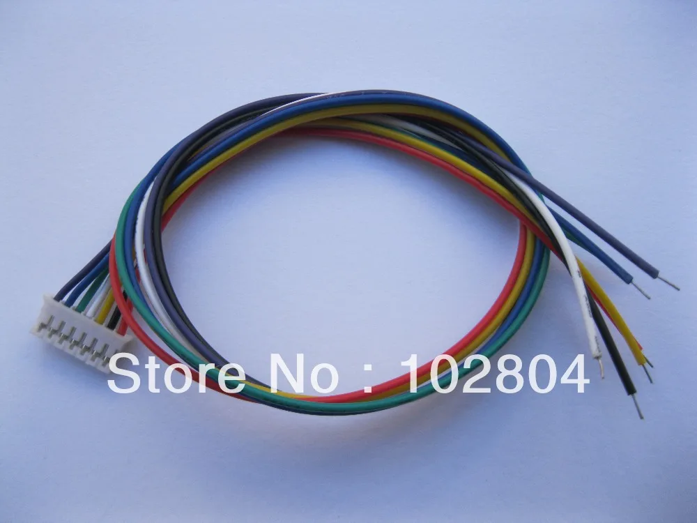 300 шт. PH 2 0 мм 7 контактный гнездовой поляризованный разъем с 26AWG 9 дюйма