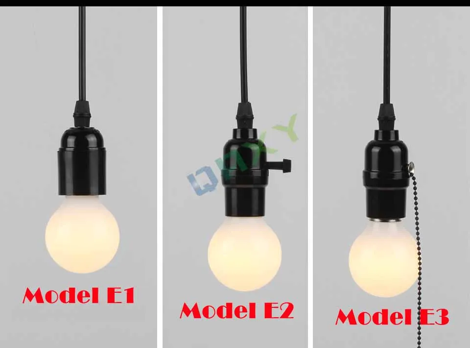 С выключателем/без выключателя E27/E26 110 V-240 V винтажный Ретро алюминиевый винтовой патрон подвесной светильник базовый держатель подвесные светильники [DV5250]