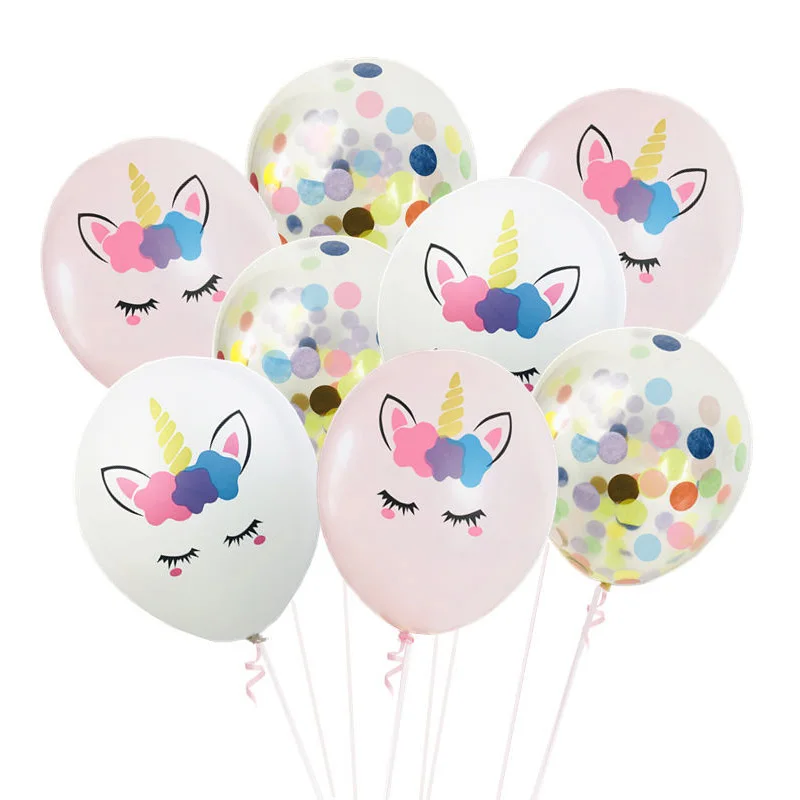 5 шт Единорог шары шаре рождения украшения партии латекс конфетти баллон Декор