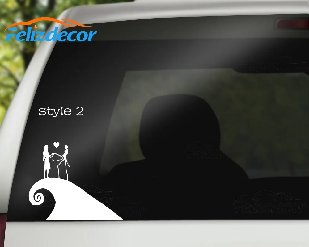 2 Style Jack n Sally Love Die Vinyl Car Styling Decal Art Trunk Window Stickers L124 | Автомобили и мотоциклы