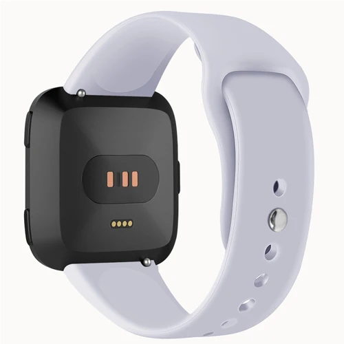 Силиконовый ремешок для fitbit versa/versa 2/versa litle ремешок reloj Браслет спортивный сменный ремешок для часов Часы Аксессуары - Цвет ремешка: gray