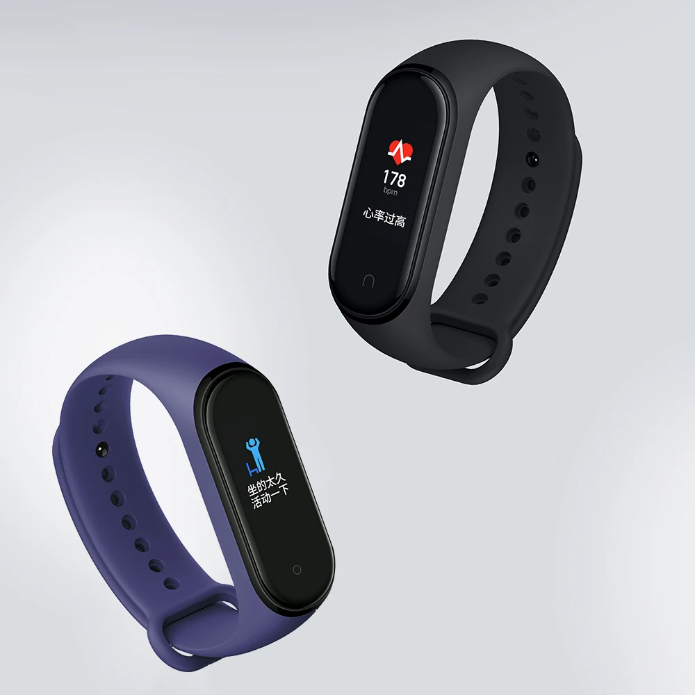 Xiaomi Mi Band 4, Умные часы 135 мАч Цветной экран Bluetooth 5.0 Водонепроницаемый Умный Браслет Heart Rate Fitness Смарт Браслет
