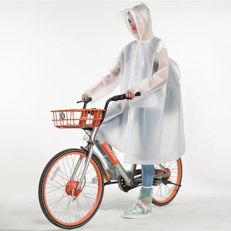 

Yuding 1PCS Rain Poncho Plastic Cape Female Hooded Motorcycle Raincoat Woman Bicycle Waterproof Ladies Mountaineering Rain Coat