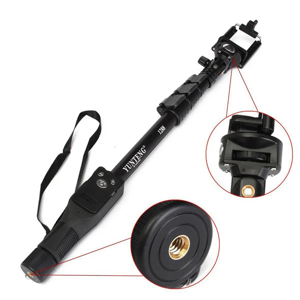 Bluetooth селфи палка Yunteng 1288 камера для телефона Gopro Hero4/3/2 SJCAM монопод автопортрета