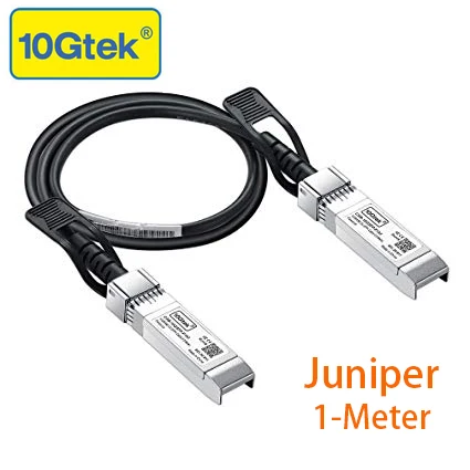 10Gtek для Juniper QFX-SFP-DAC-1M/EX-SFP-10GE-DAC-1M 10 ГБ/сек. 10GBASE-CU Twinax SFP+ прямой прикрепить медный кабель пассивный 1 метр