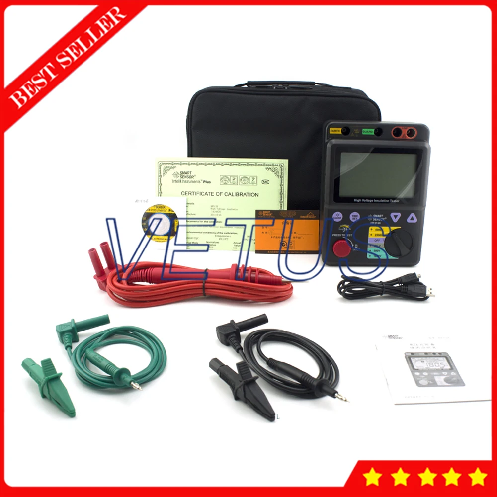 0 МОМ to1000GOhm цифровой измеритель изоляции Измеритель сопротивления Megohmmeter
