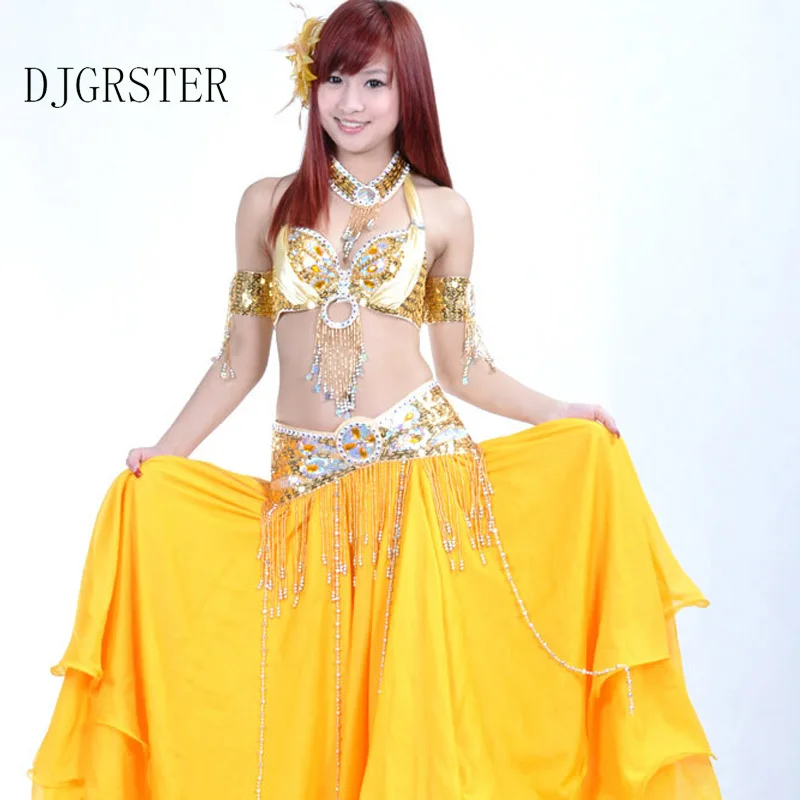 DJGRSTER сцены живота Танцевальный костюм s Профессиональный набор одежды из 3