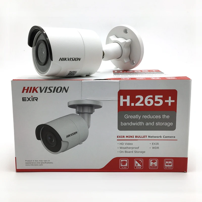 Hikvision DS-2CD2085FWD-I IP камера H.265 8MP пуля камера SD слот для карты с POE ИК диапазон 30 м CCTV камера наблюдения