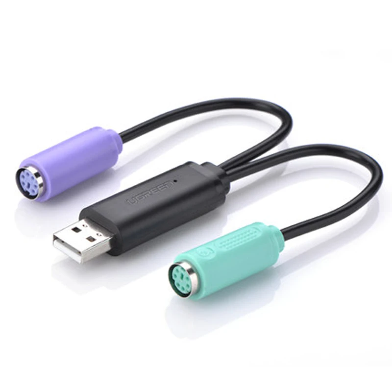 Аркадный USB к PS/2 PS2 светодиодный трекбол конвертер мыши кабель адаптер для