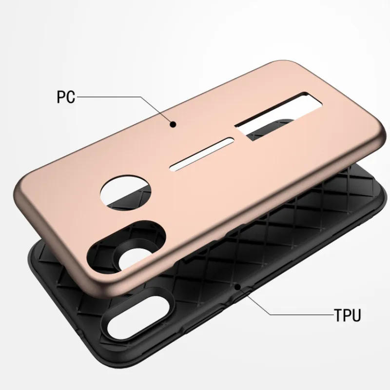 SYCASE Invisible Bracket Phone Case For Huawei P series P8 P9 P10 P20 Plus Lite Pro 2017 case Hybrid Kickstand protective Cover |